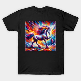 Unicorn Study - Fantasy AI T-Shirt